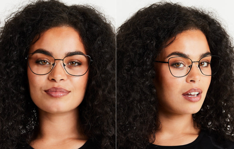 Anna | Cat Eye Metal Glasses
