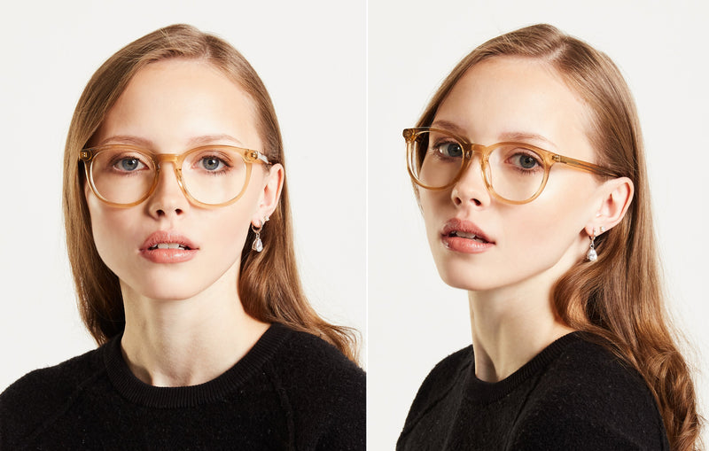 Crystal | Clear Round Glasses