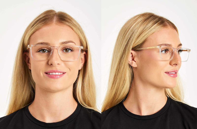Kai | Clear Rectangle Premium Glasses