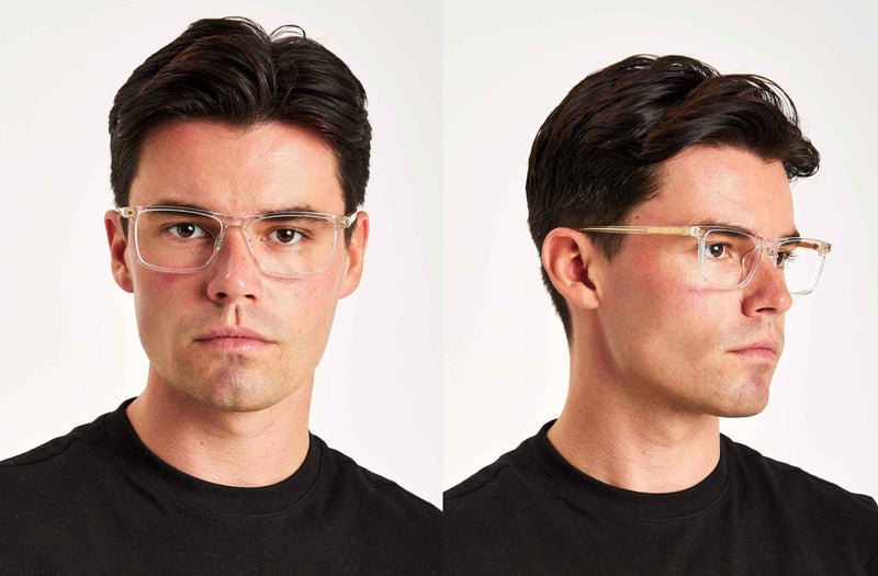 Kai | Clear Rectangle Premium Glasses